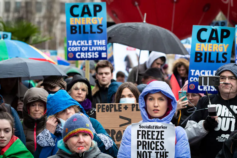 Protesters calling for reduced energy bills