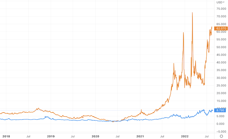European vs US gas prices