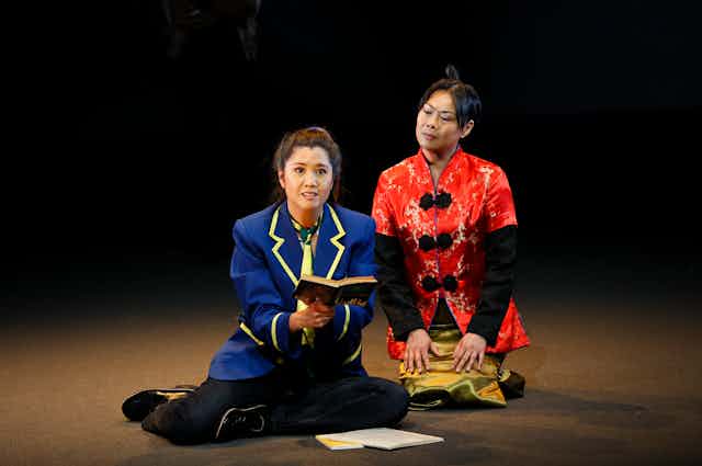 Production image: a Vietnamese Australian teen girl and her mother