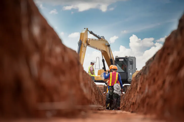 trench digging