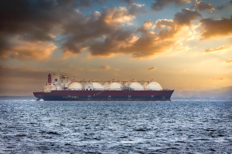 LNG ship at sea