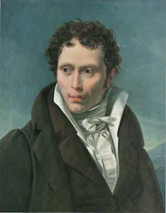 Oil painting of a man.