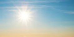 A sunny sky.