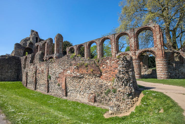 The remains of a medieval friary