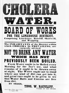 Old advert with text