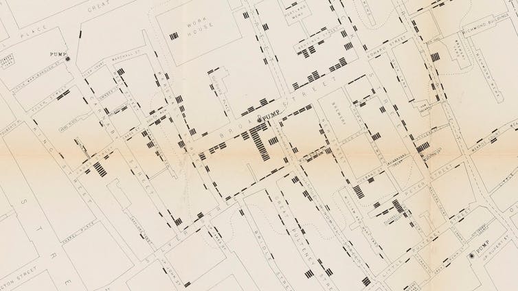 annotated map of Soho