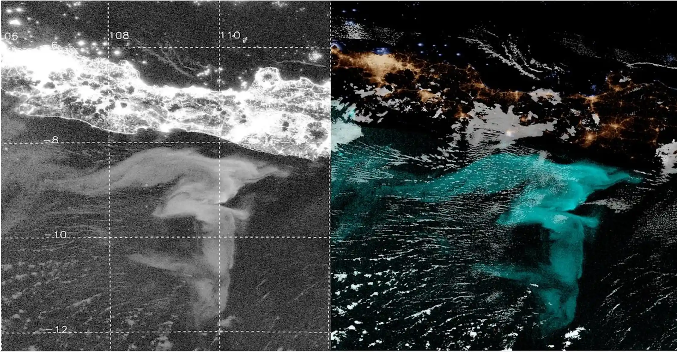 Un mar de leche observado por primera vez desde el espacio