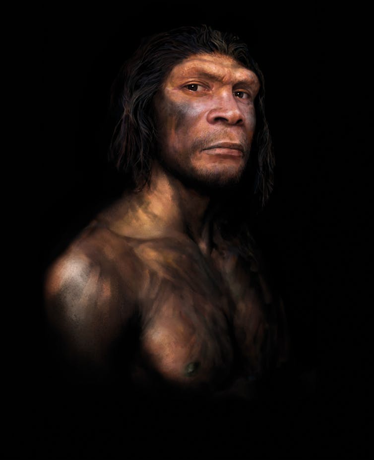 Peinture de l'homme de Néandertal