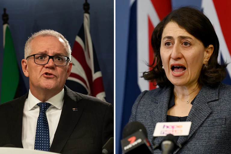 Scott Morrison and Gladys Berejiklian