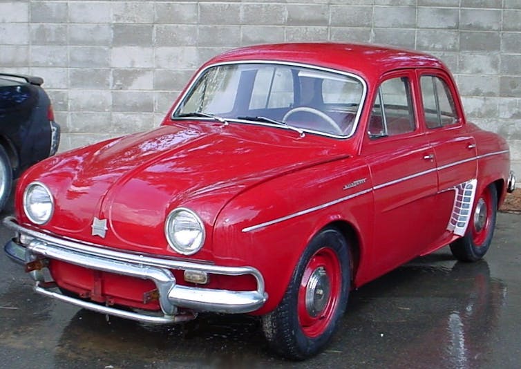 Red car from the 1960s