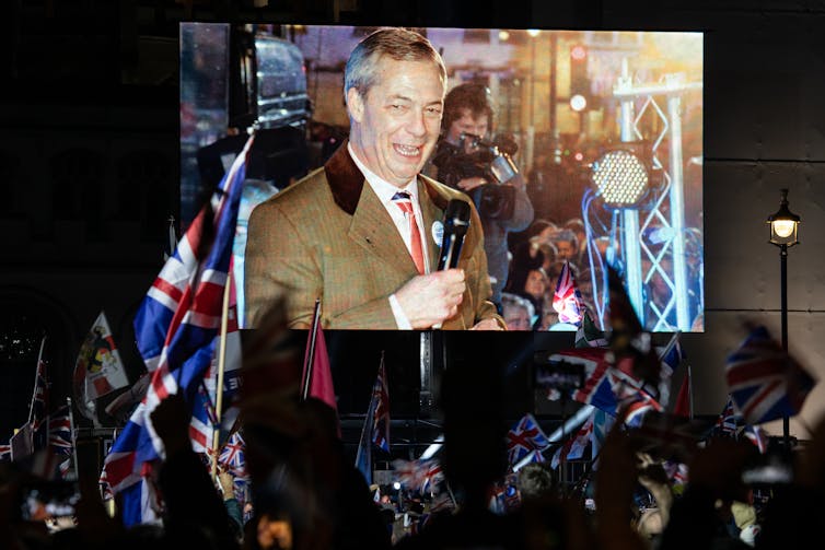 Brexit Party leader Nigel Farage