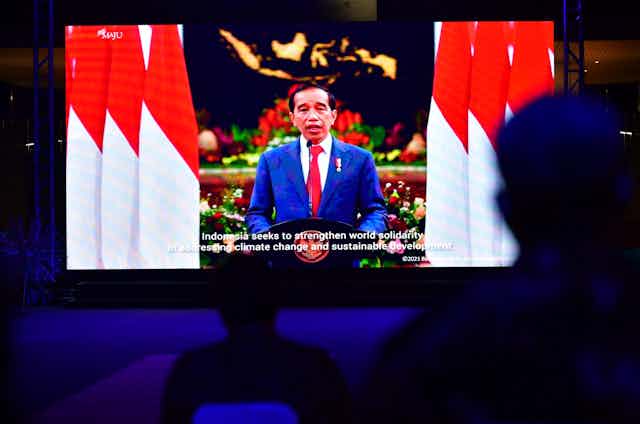 Indonesian President Joko Widodo gives speech in the opening ceremony of G20 Indonesia Presidency 2022.
