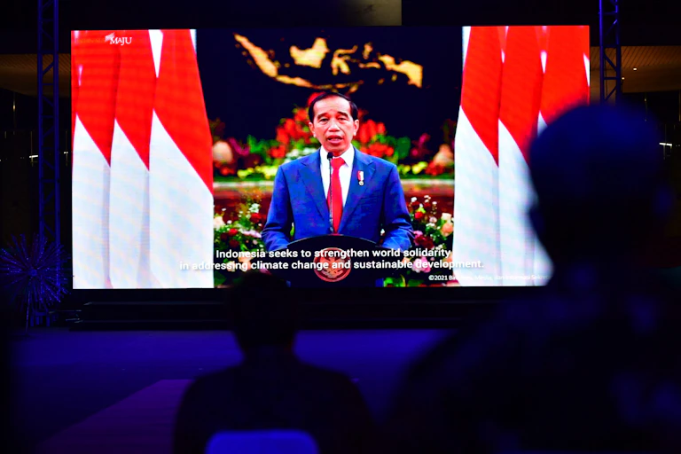Indonesian President Joko Widodo gives speech in the opening ceremony of G20 Indonesia Presidency 2022.