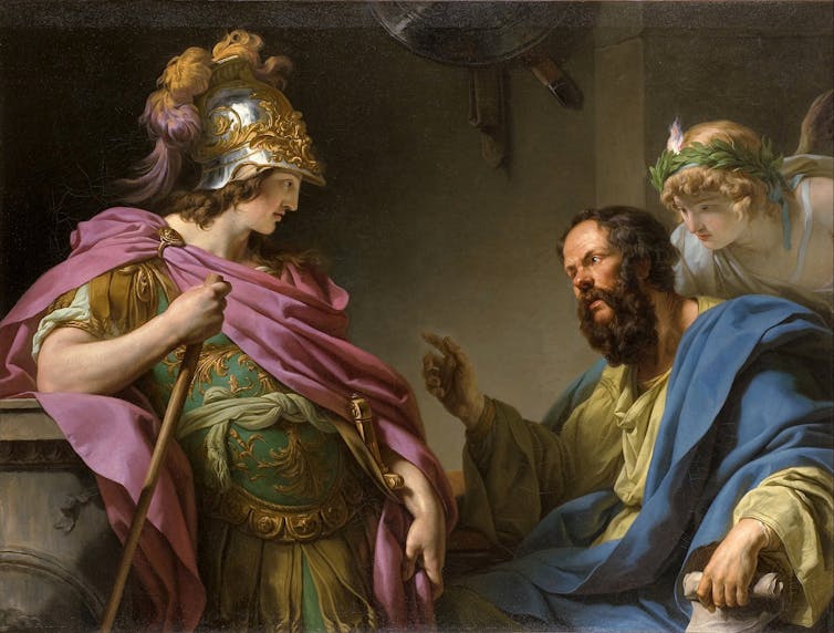 Alcibades being taught by Socrates – François-André Vincent 