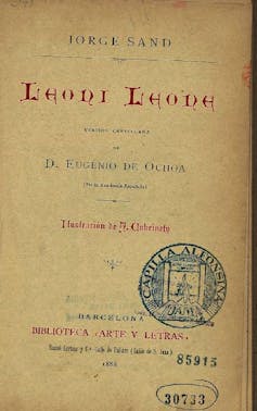 The cover of the Spanish edition of _Leoni Leone_ in 1888.