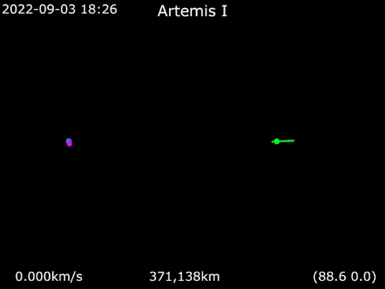 A purple line tracing complex loops on a black background