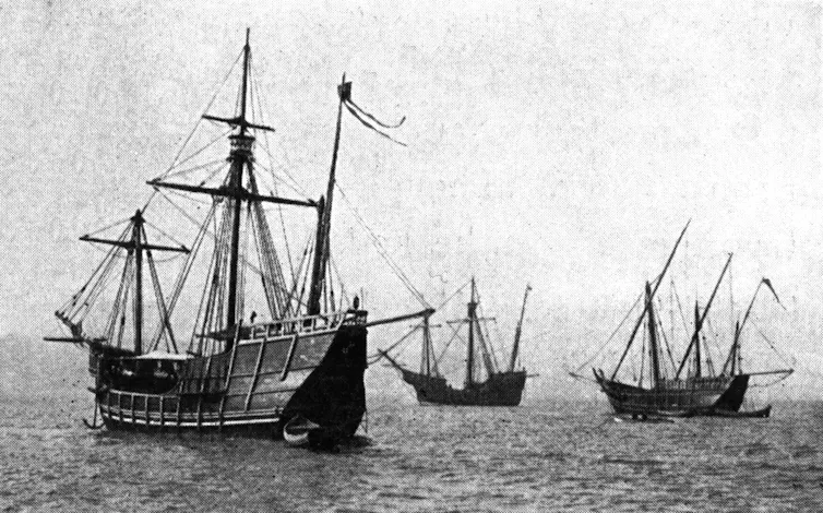 Three ships