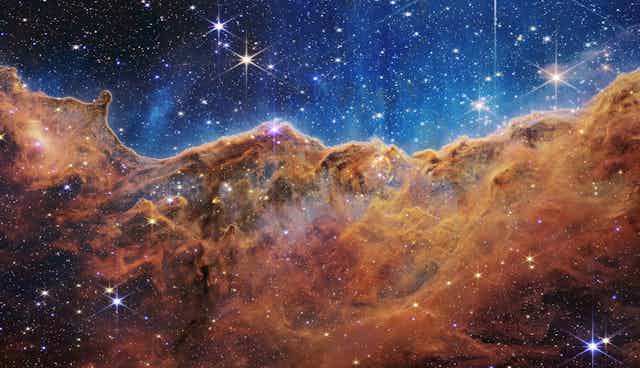 Image of the star-forming region NGC 3324 in the Carina Nebula.