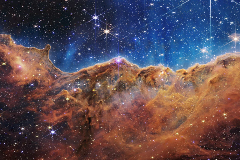 Image of the star-forming region NGC 3324 in the Carina Nebula.