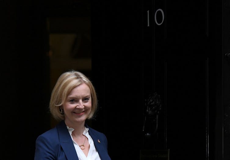 Liz Truss devant le 10, Downing Street