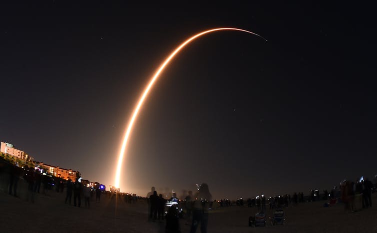 SpaceX Falcon 9 rocket launches the company's third Starlink mission.