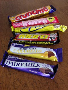 You’d need to run for 7km to burn off the energy from one chocolate bar.