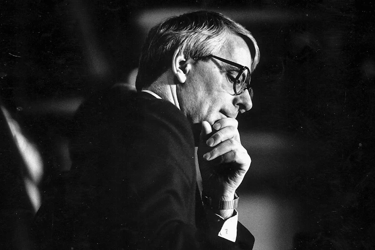 John Major looking pensive