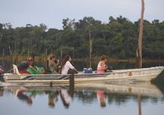 People in canoe
