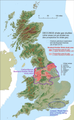 Annoted map of Great Britain