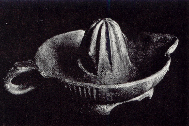 An ancient-looking dish.