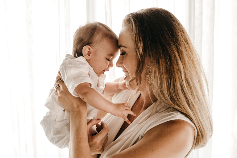Baby and mother