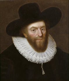 A portrait of a man in a hat and ruff.