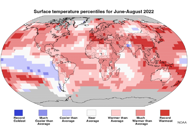 2022’s supercharged summer of climate extremes How global warming and
