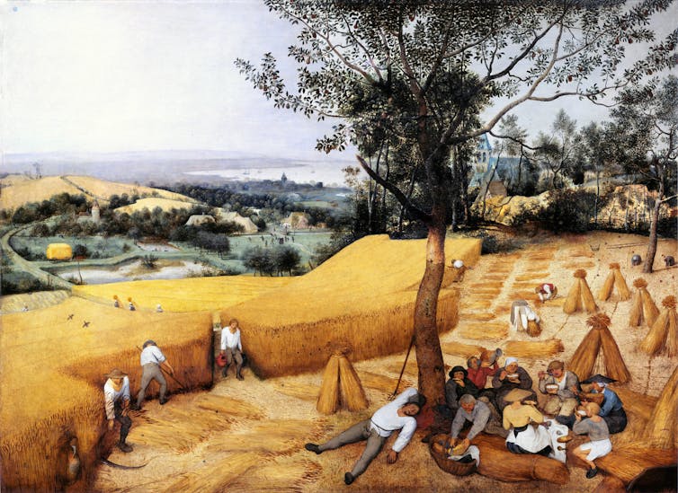 The Harvesters by Pieter Bruegel from 1565.