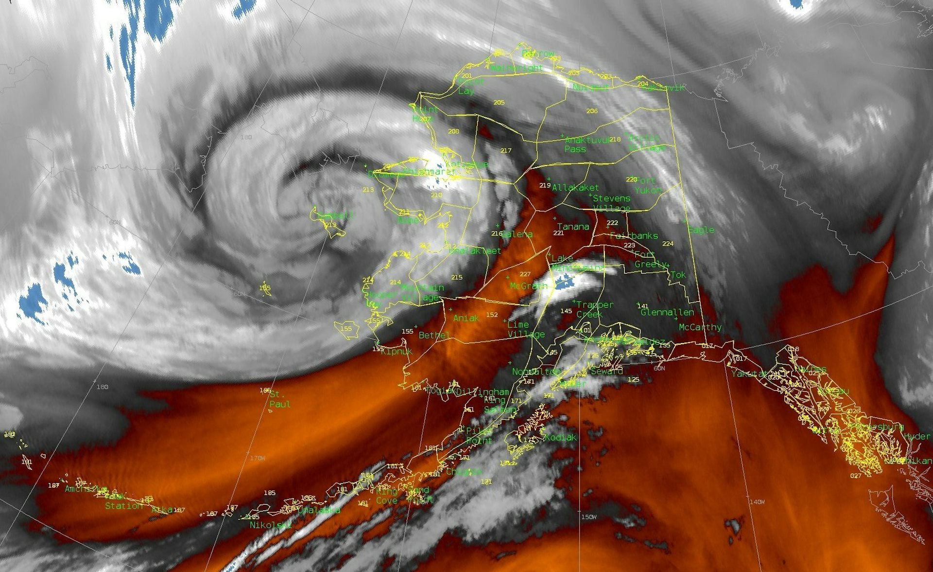 Typhoon Merbok, fueled by unusually warm Pacific Ocean, pounded