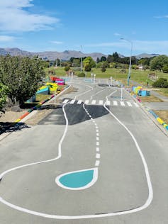 A residential bike space in Christchurch's red zone