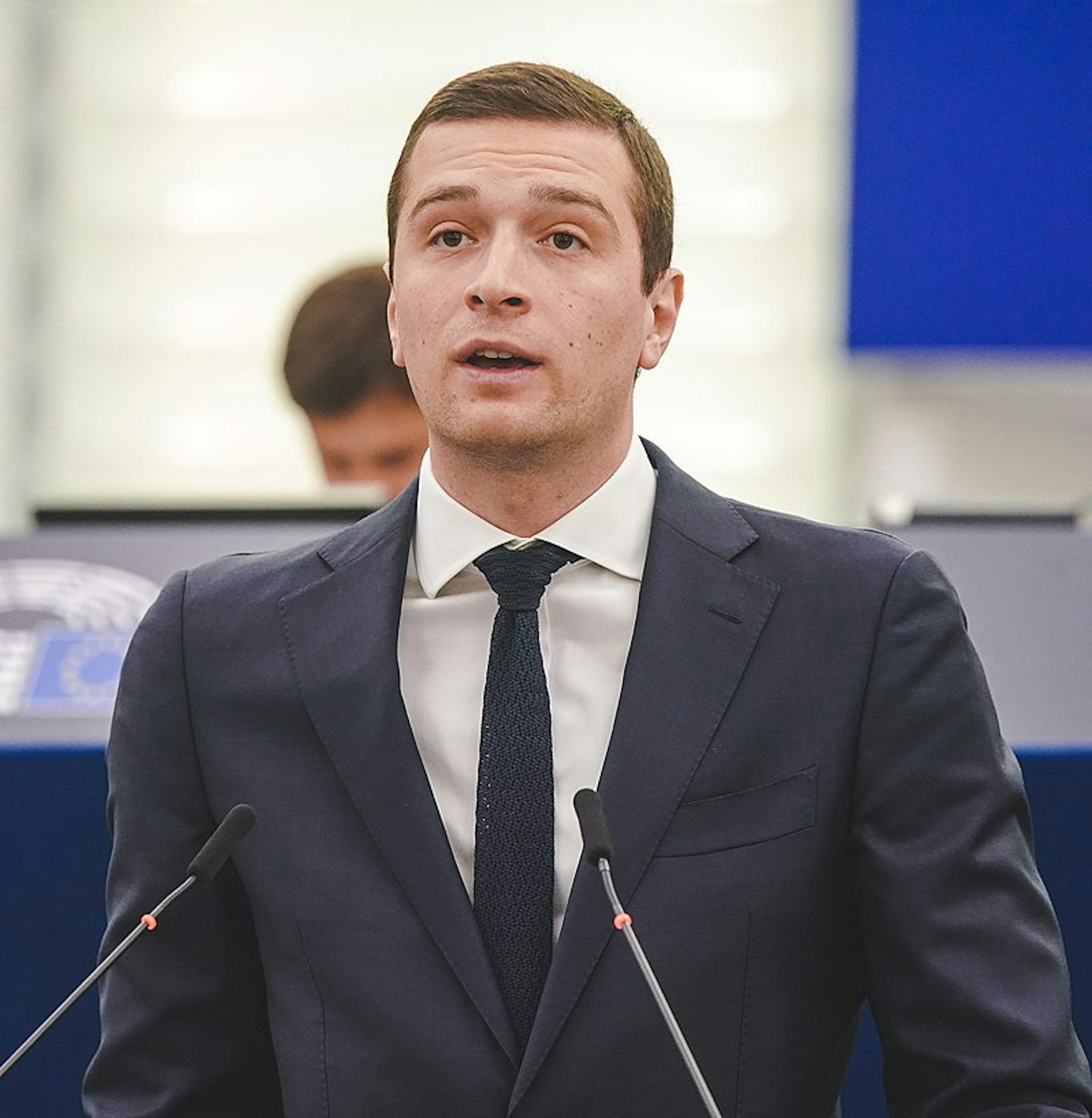 Jordan Bardella en 2022, au Parlement européen