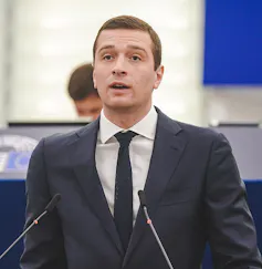Jordan Bardella en 2022, au Parlement européen