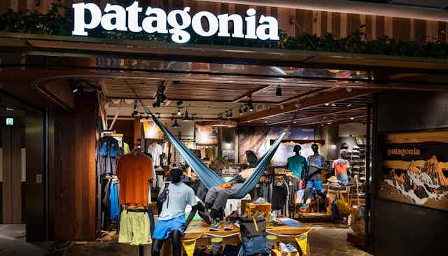 A Patagonia stores filled with outdoor gear