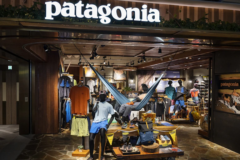 A Patagonia stores filled with outdoor gear