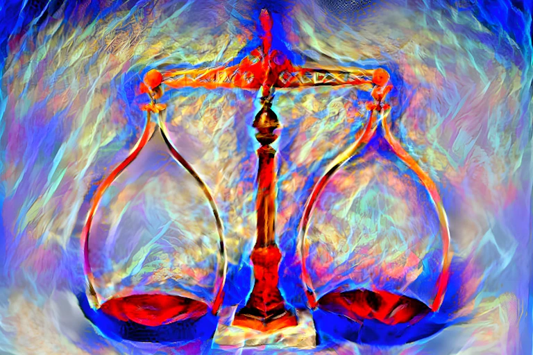 A psychedelic representation of a scale.