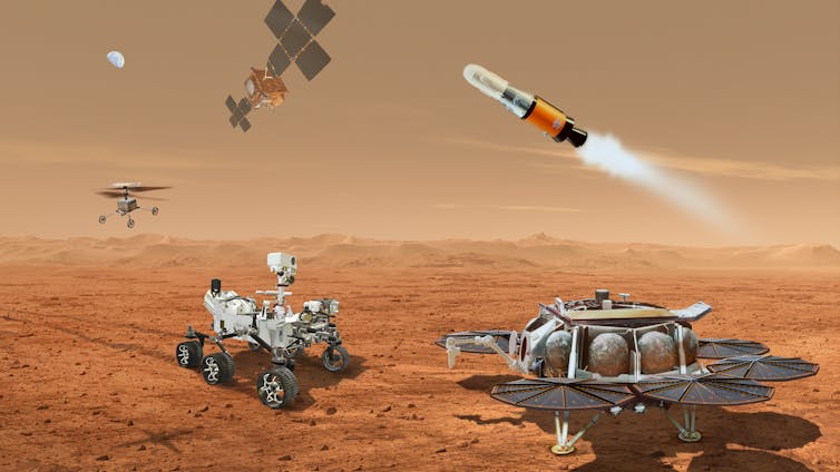 The Perseverance rover is collecting rock samples from Mars to bring back to Earth