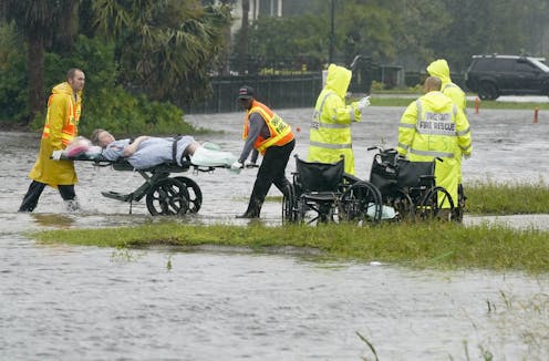 Hurricane Ian flooded a hospital and forced evacuations from dozens of nursing homes – many health facilities face similar risks from severe storms