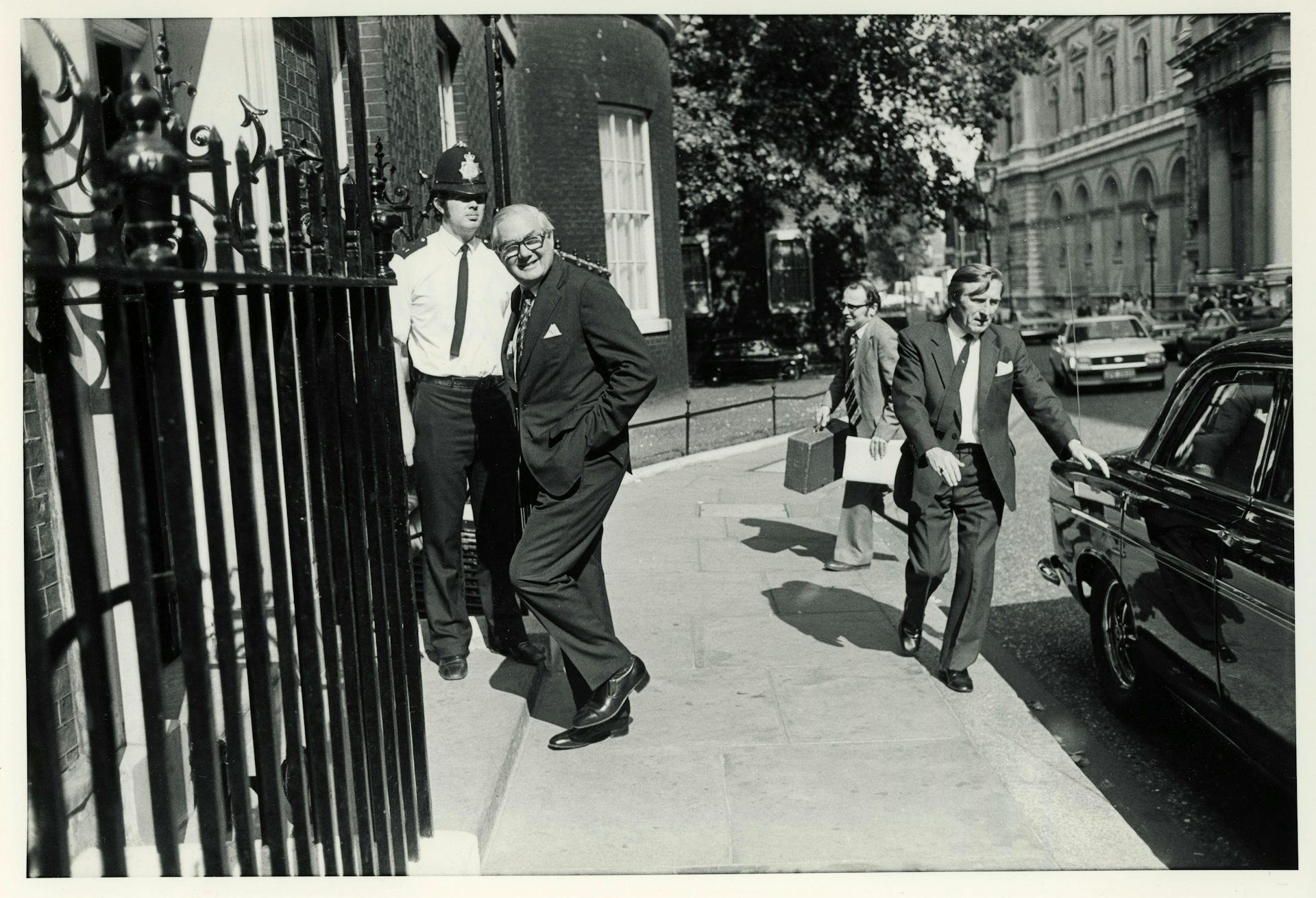 Jim Callaghan enters 10 Downing Street.