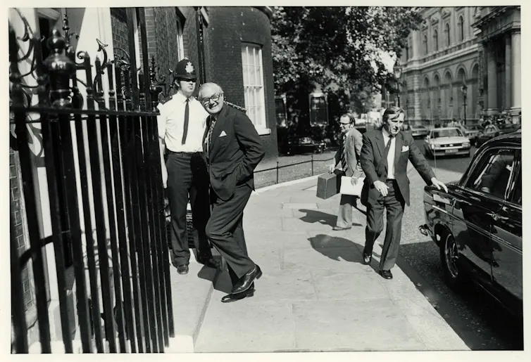 Jim Callaghan enters 10 Downing Street.