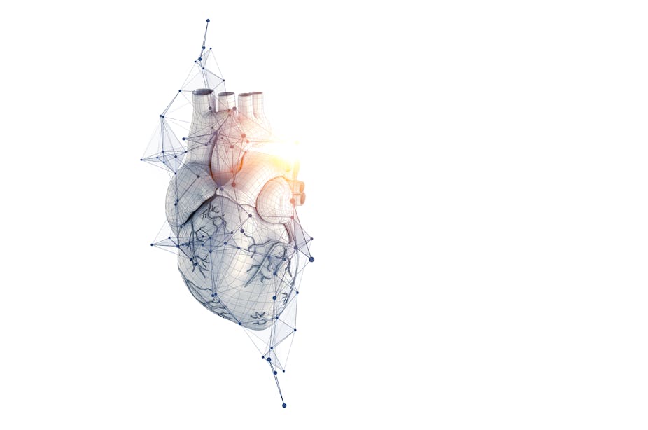 Modélisation d'un cœur avec effets high tech