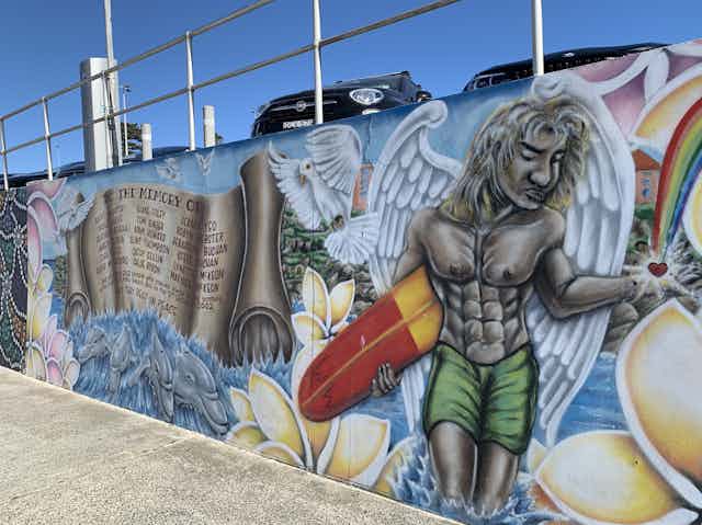 Mural at Bondi Beach commemorating Bali bombings