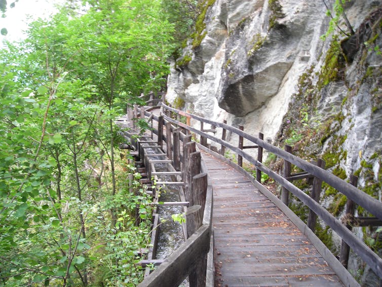 Chemin de randonnée en Suisse