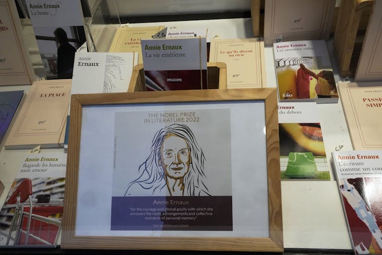 a selection of Annie Ernaux books