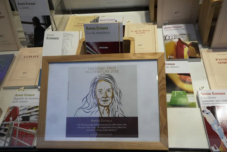 a selection of Annie Ernaux books